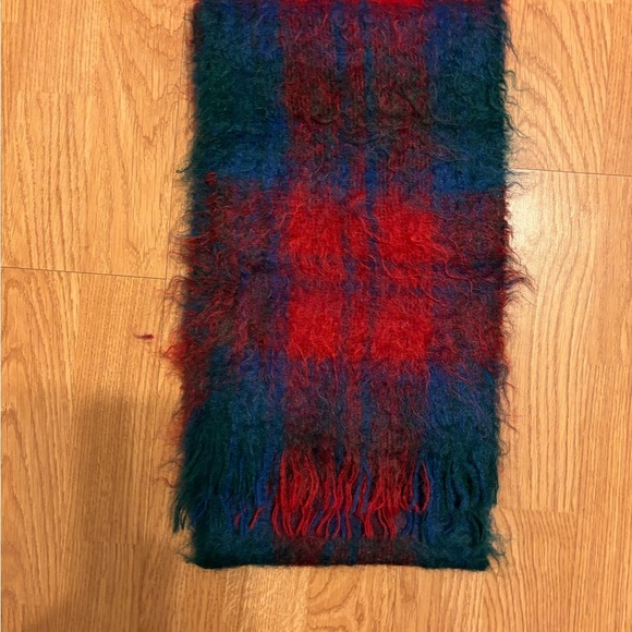 Plaid Wool Scarf - Picture 2 of 5